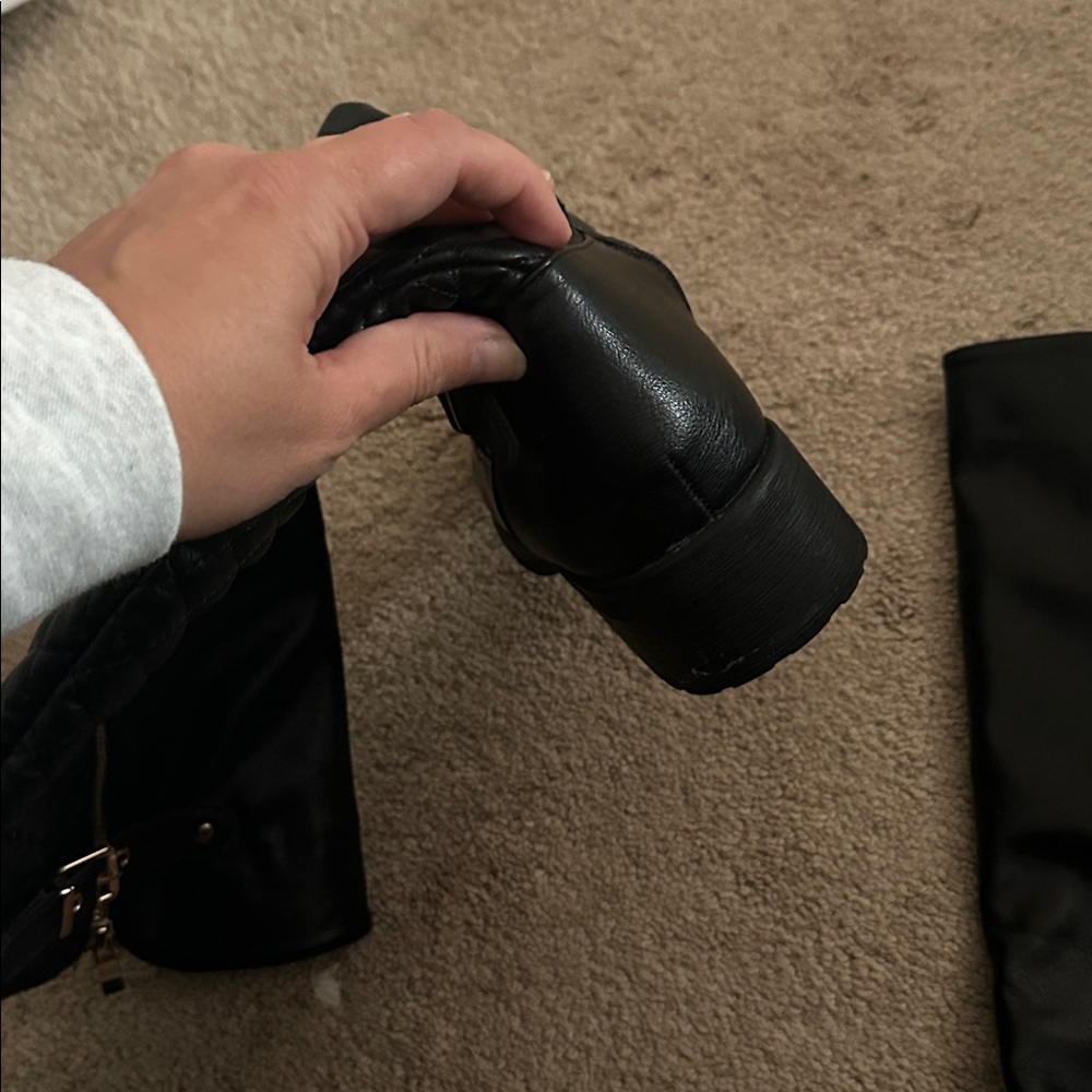 DREAMPARIS size 10 women’s riding boots - black and gold - Picture 5 of 6